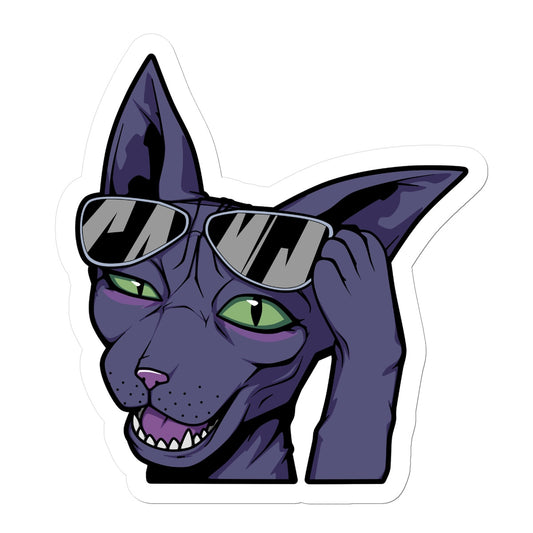 Cat Hey Stickerfadfasdffas