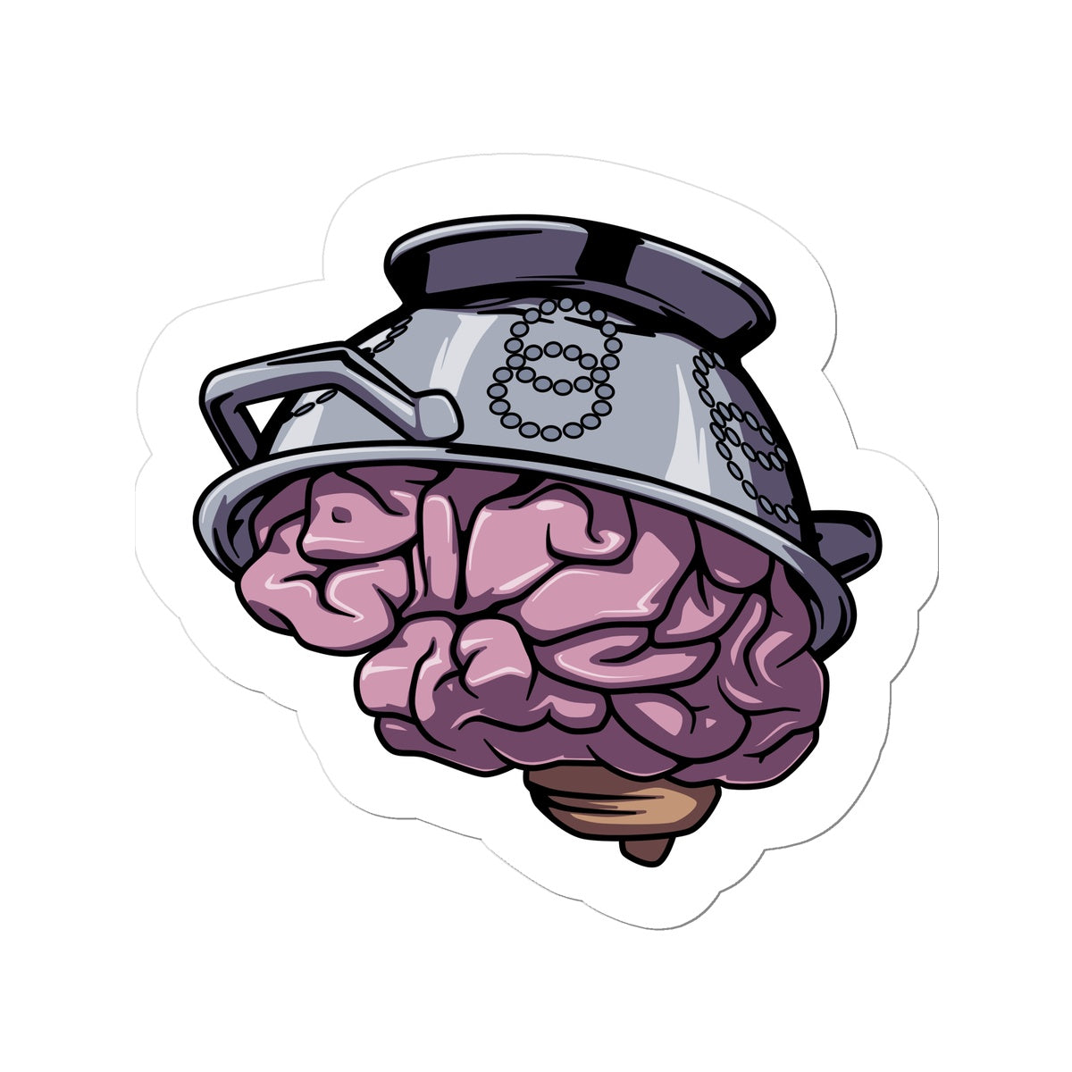 Colander Brain Sticker
