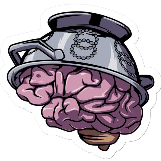 Colander Brain Sticker